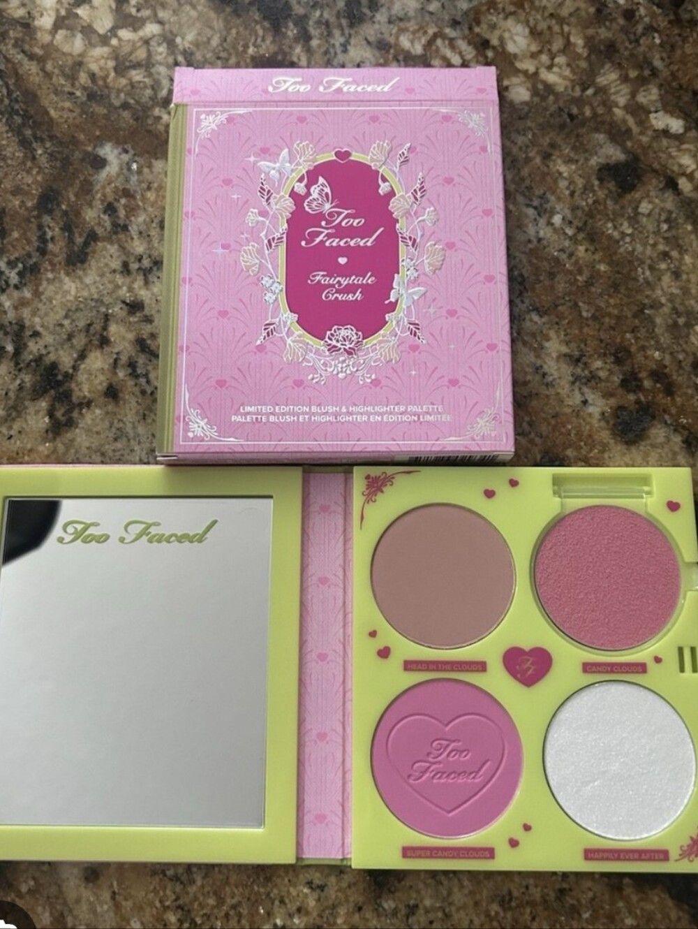Too Faced Fairytale Crush Blush & Highlighter Pallete Limited Edition